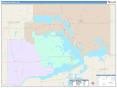 McIntosh County, OK Wall Map