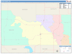 Major County, OK Wall Map