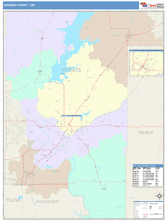 Rogers County, OK Wall Map