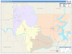 Wagoner County, OK Wall Map