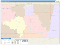 Washita County, OK Wall Map