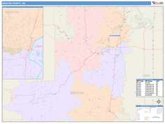 Benton County, OR Wall Map