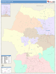 Josephine County, OR Wall Map