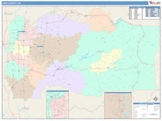 Linn County, OR Wall Map