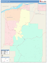 Morrow County, OR Wall Map