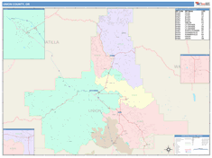 Union County, OR Wall Map