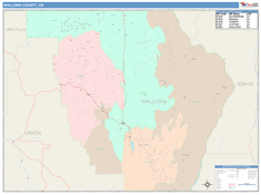 Wallowa County, OR Wall Map