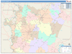 Fayette County, PA Wall Map