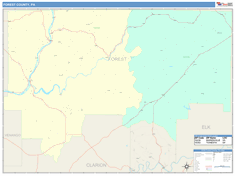 Forest County, PA Wall Map