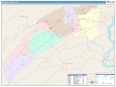 Juniata County, PA Wall Map