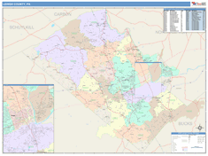 Lehigh County, PA Wall Map