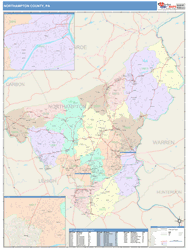 Northampton County, PA Wall Map
