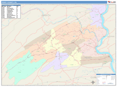 Perry County, PA Wall Map