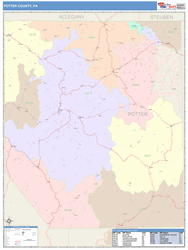 Potter County, PA Wall Map