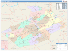 Schuylkill County, PA Wall Map