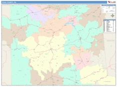 Tioga County, PA Wall Map