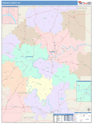 Venango County, PA Wall Map