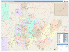 Westmoreland County, PA Wall Map