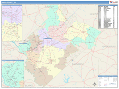 Aiken County, SC Wall Map