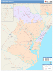 Georgetown County, SC Wall Map