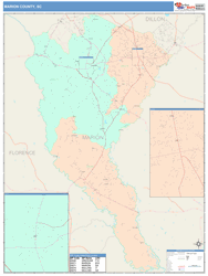 Marion County, SC Wall Map