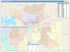 Richland County, SC Wall Map