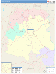 Union County, SC Wall Map