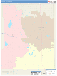 Aurora County, SD Wall Map