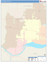 Bon Homme County, SD Wall Map