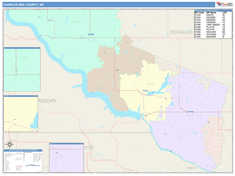 Charles Mix County, SD Wall Map