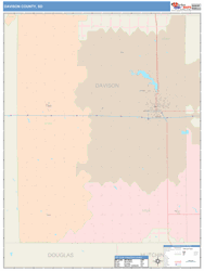 Davison County, SD Wall Map