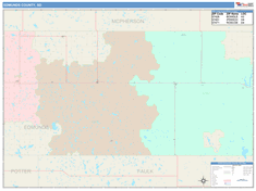 Edmunds County, SD Wall Map