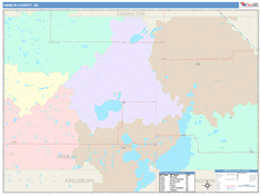 Hamlin County, SD Wall Map