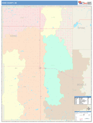 Hand County, SD Wall Map