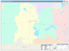 Kingsbury County, SD Wall Map