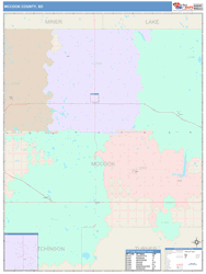 McCook County, SD Wall Map