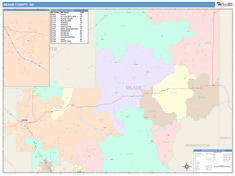 Meade County, SD Wall Map