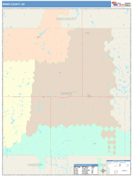 Miner County, SD Wall Map
