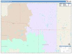 Sanborn County, SD Wall Map