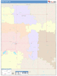 Spink County, SD Wall Map