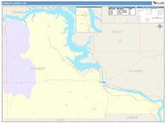 Stanley County, SD Wall Map