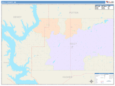 Sully County, SD Wall Map