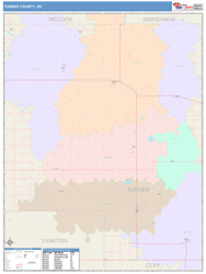 Turner County, SD Wall Map