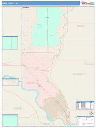 Union County, SD Wall Map