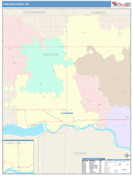 Yankton County, SD Wall Map