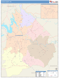 Cocke County, TN Wall Map
