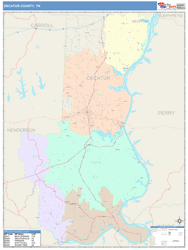 Decatur County, TN Wall Map