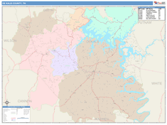 DeKalb County, TN Wall Map