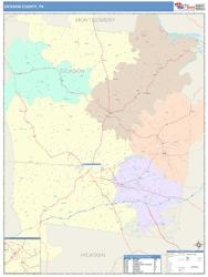 Dickson County, TN Wall Map