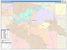 Franklin County, TN Wall Map